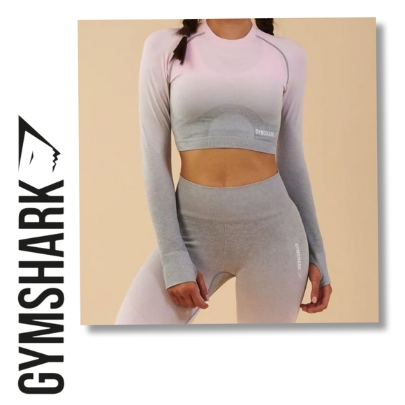 Gymshark Tops - 🧡 Ombre Long Sleeve Crop Top
